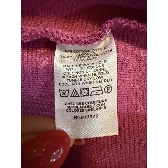 NWT Ann Taylor Purple Textured Trim Tank Sleeveless Top Women’s Petite Small NEW - Picture 12 of 16